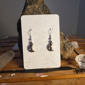 Handmade moon earrings